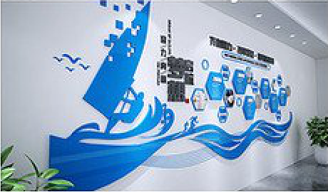  隆昌海浪主题文化墙如何设计？
