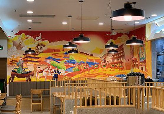  隆昌商业空间彩绘介绍。